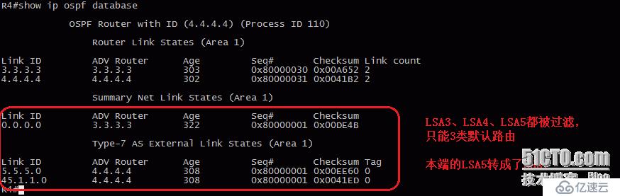 23、OSPF配置实验之特殊区域Totally NSSA