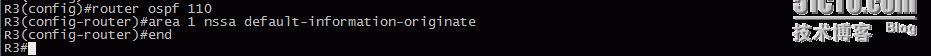 22、OSPF配置实验之特殊区域NSSA
