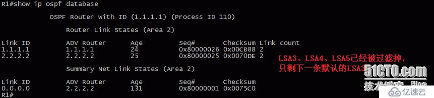 21、OSPF配置实验之特殊区域totally stub