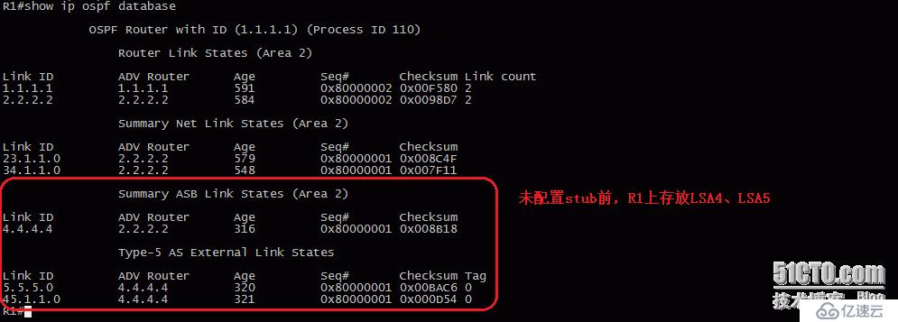 20、OSPF配置实验之特殊区域stub