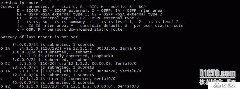 20、OSPF配置实验之特殊区域stub