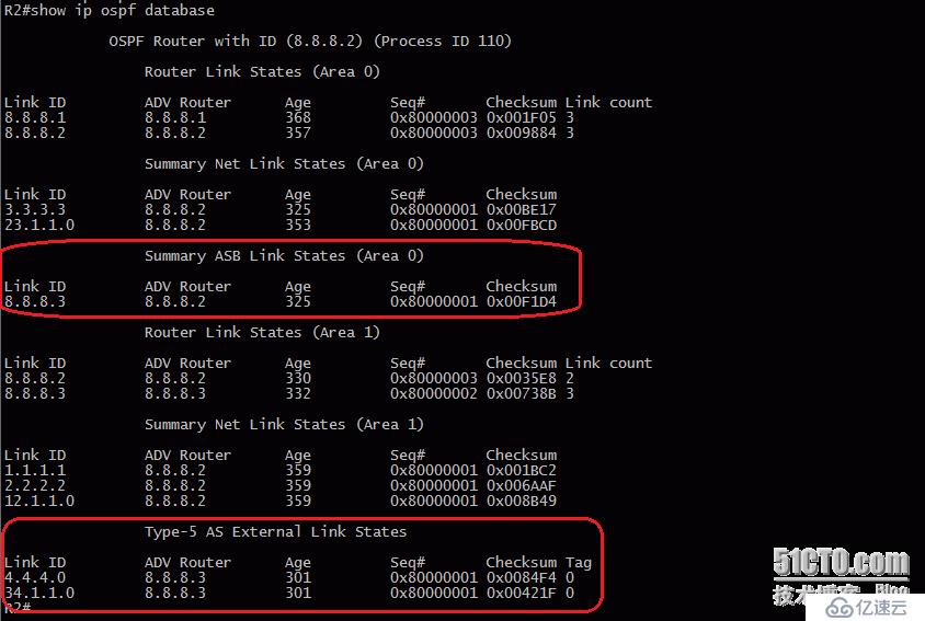 15、OSPF配置实验之LSA4、LSA5