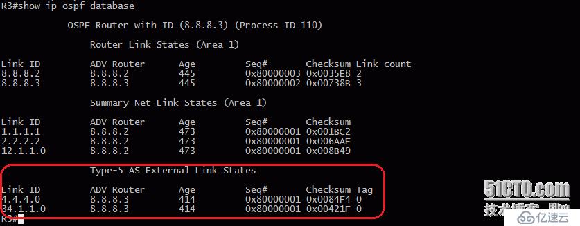 15、OSPF配置实验之LSA4、LSA5