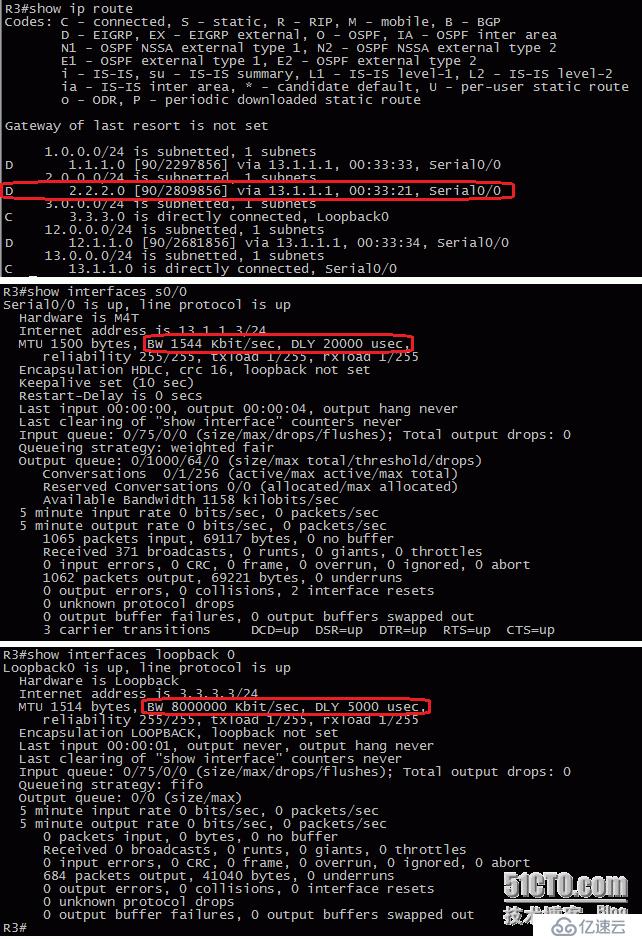 2、EIGRP配置实验之基础配置