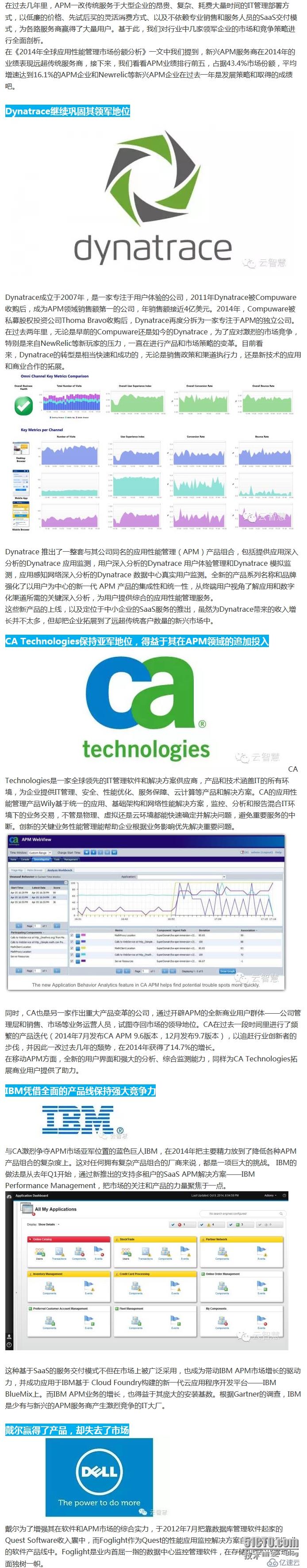 全球顶级应用性能监控管理服务商分析 