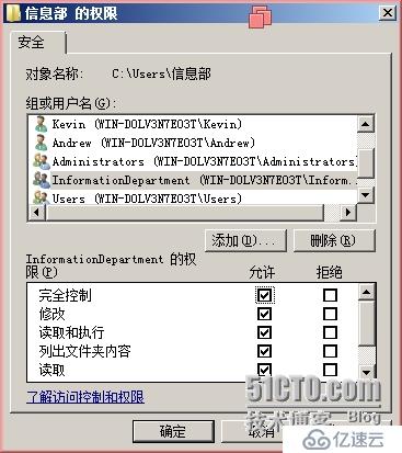 window 2008 R2 文件權(quán)限管理