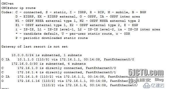 网络设备配置与管理---使用OSPF实现两个企业网络互联