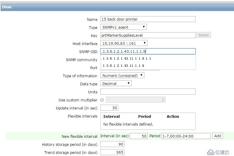 zabbix 監(jiān)控打印機(jī)