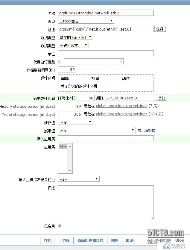 Zabbix匯總分組流量