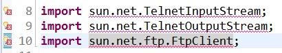 Eclipse没有权限操作rt.jar包中的sun包，导致sun.net.ftp.FtpClient引用报错