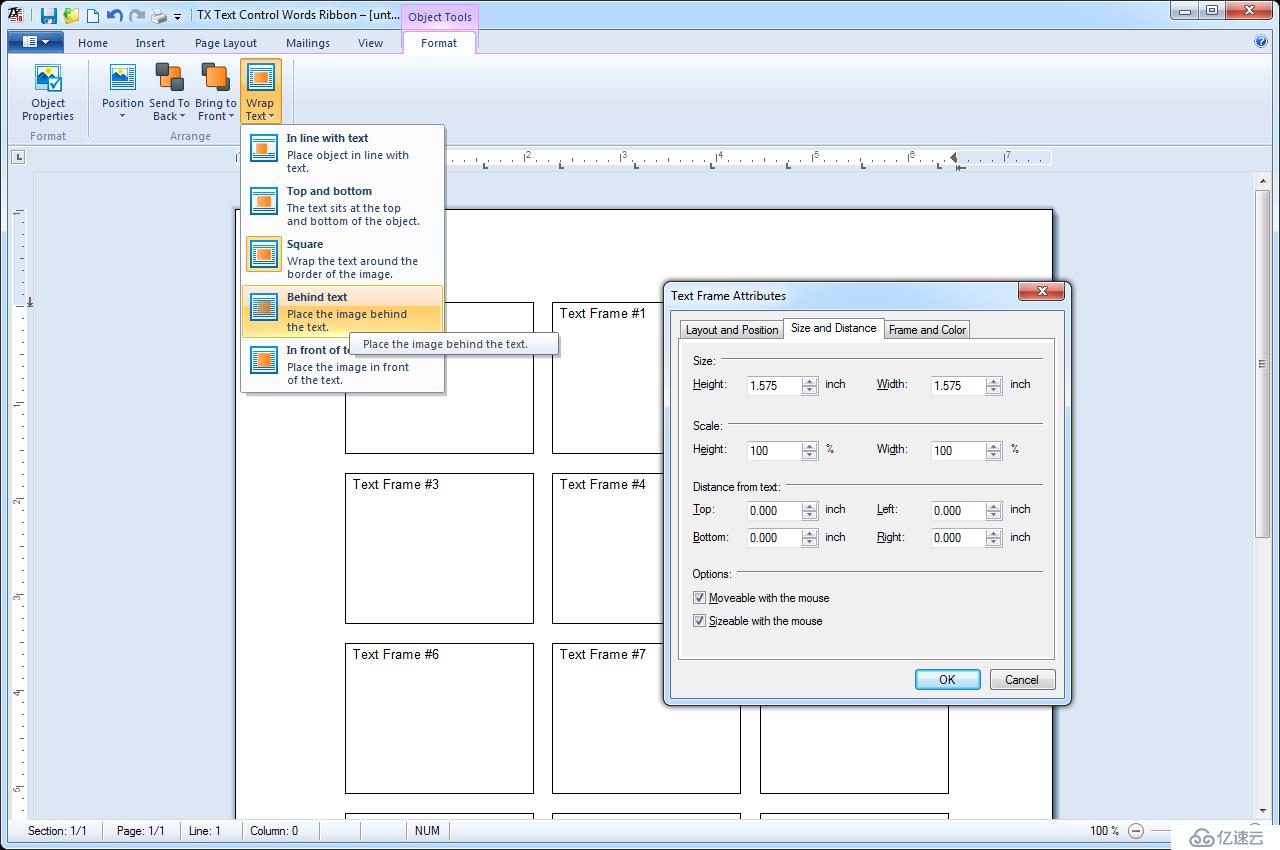 可编程的文字处理引擎TX Text Control .NET Server for Windows Forms