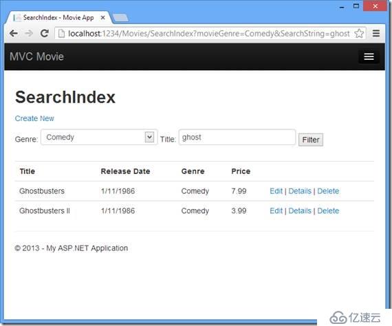 ASP.NET MVC 5 - 查询Details和Delete方法