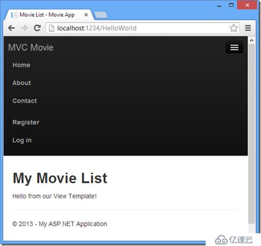 ASP.NET MVC 5 - 視圖