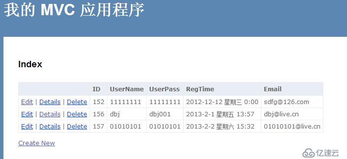 MVC如何实现增、删、改、查