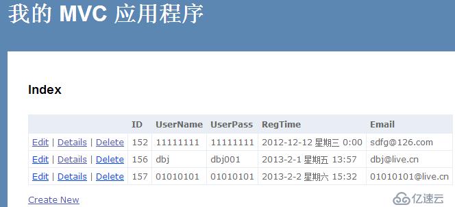 MVC如何实现增、删、改、查