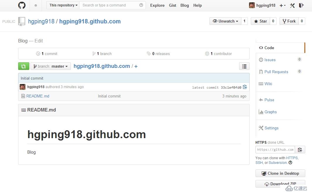 GitHub搭建简单的项目“Hello HTML”