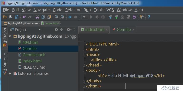 GitHub搭建简单的项目“Hello HTML”