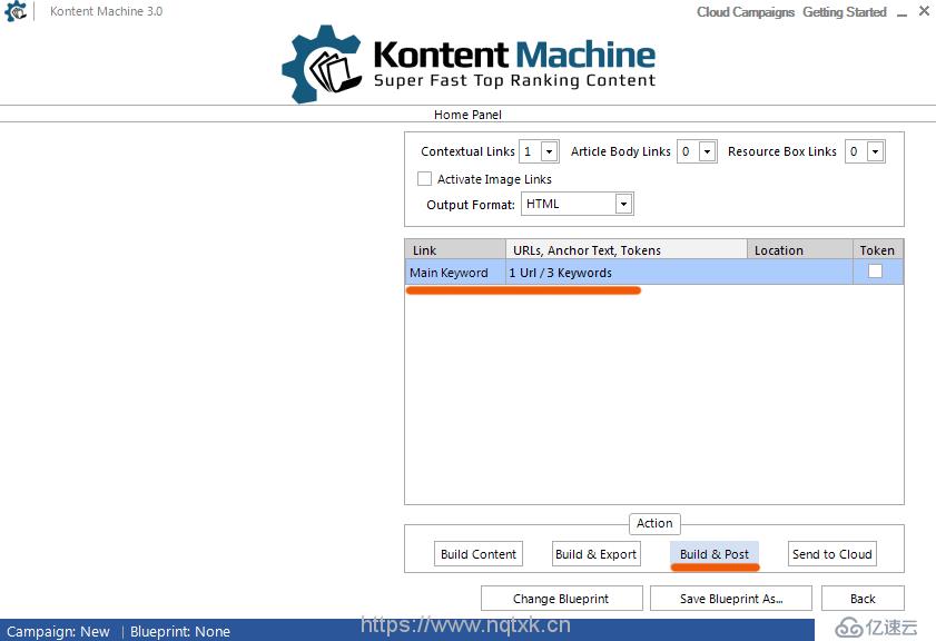 英文SEO采集伪原创软件Kontent Machine注册使用实战教程！