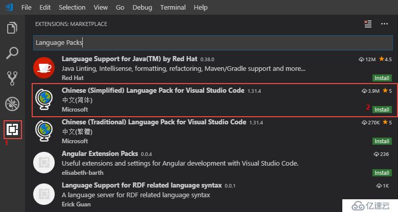 Visual Studio Code语言设置为中文