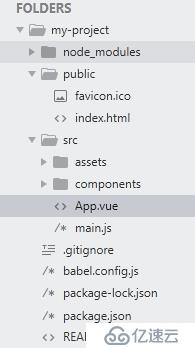 vue项目目录及主要文件的初步分析