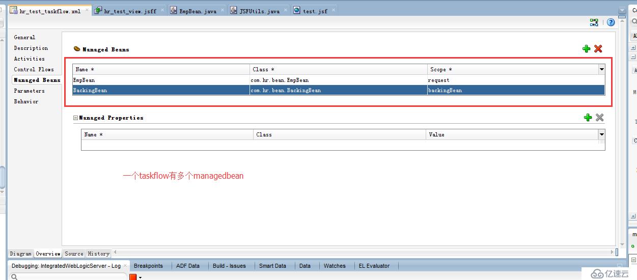 ADF12C 一个taskflow绑定了多个managedbean之间的相互调用