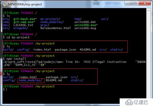git bash + node+ npm+ vue 搭建第一个vue project（一）