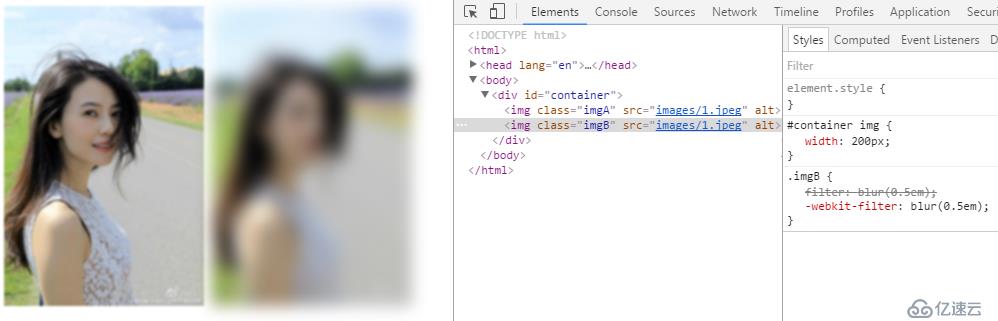 css3 filter属性 给图片添加毛玻璃模糊效果