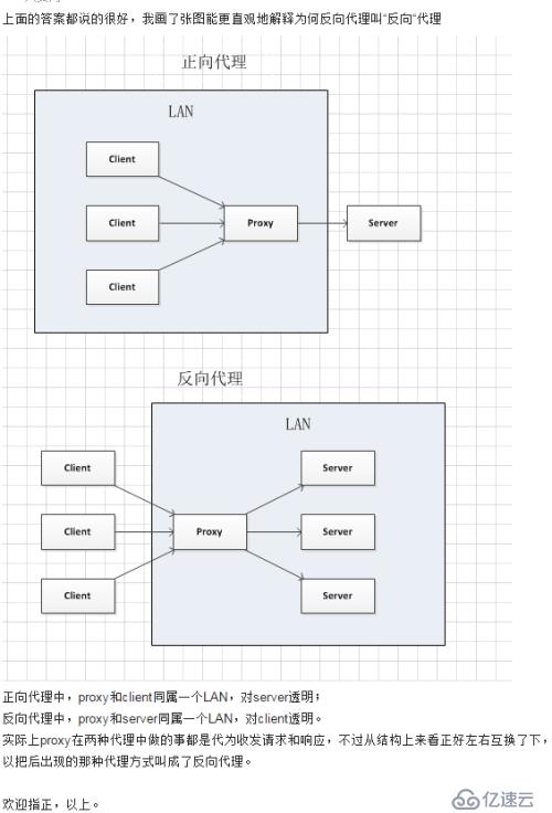 一張圖了解正向代理和反向代理