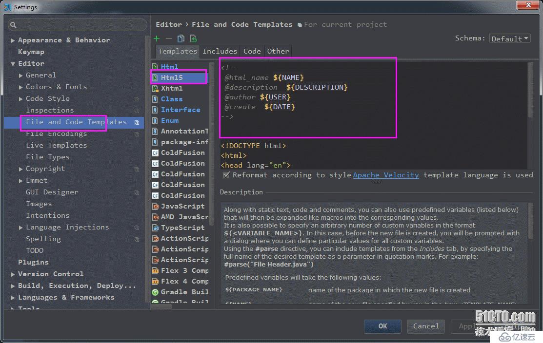 Intellij idea liveTemplate，方法，類，Html 自定義注釋