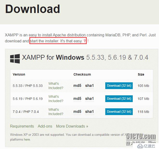 XAMPP的安装及配置
