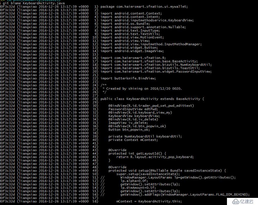 git小技巧：git blame && git show 查看某一行代码的修改历史