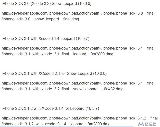 XCode各版本與Mac OS各版本對應(yīng)列表