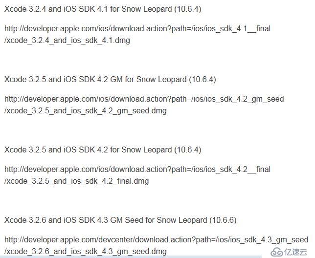 XCode各版本与Mac OS各版本对应列表