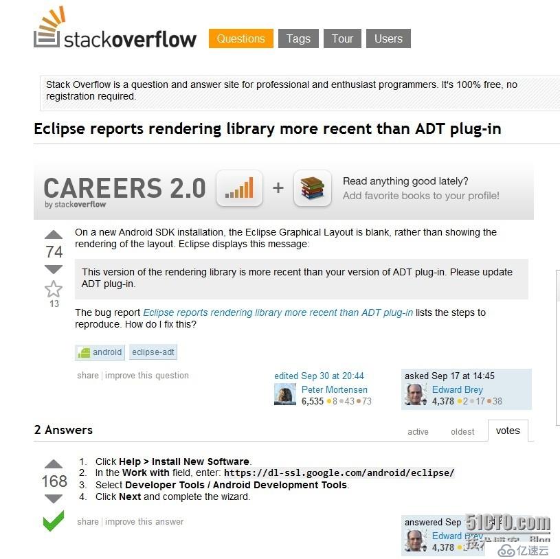  解決Eclipse更新ADT插件時(shí)遇到的Eclipse reports rendering library more recent than ADT plug-in問題