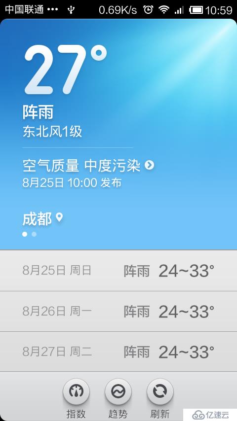 Axure制作的对MIUI V5"天气"的交互改进