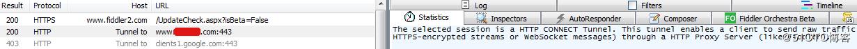 fiddler抓包之关于connect连接