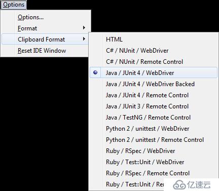 Selenium IDE工具界面剖析