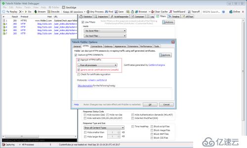 fiddler出现“Fiddler creation of the root certificate was not successful”问题