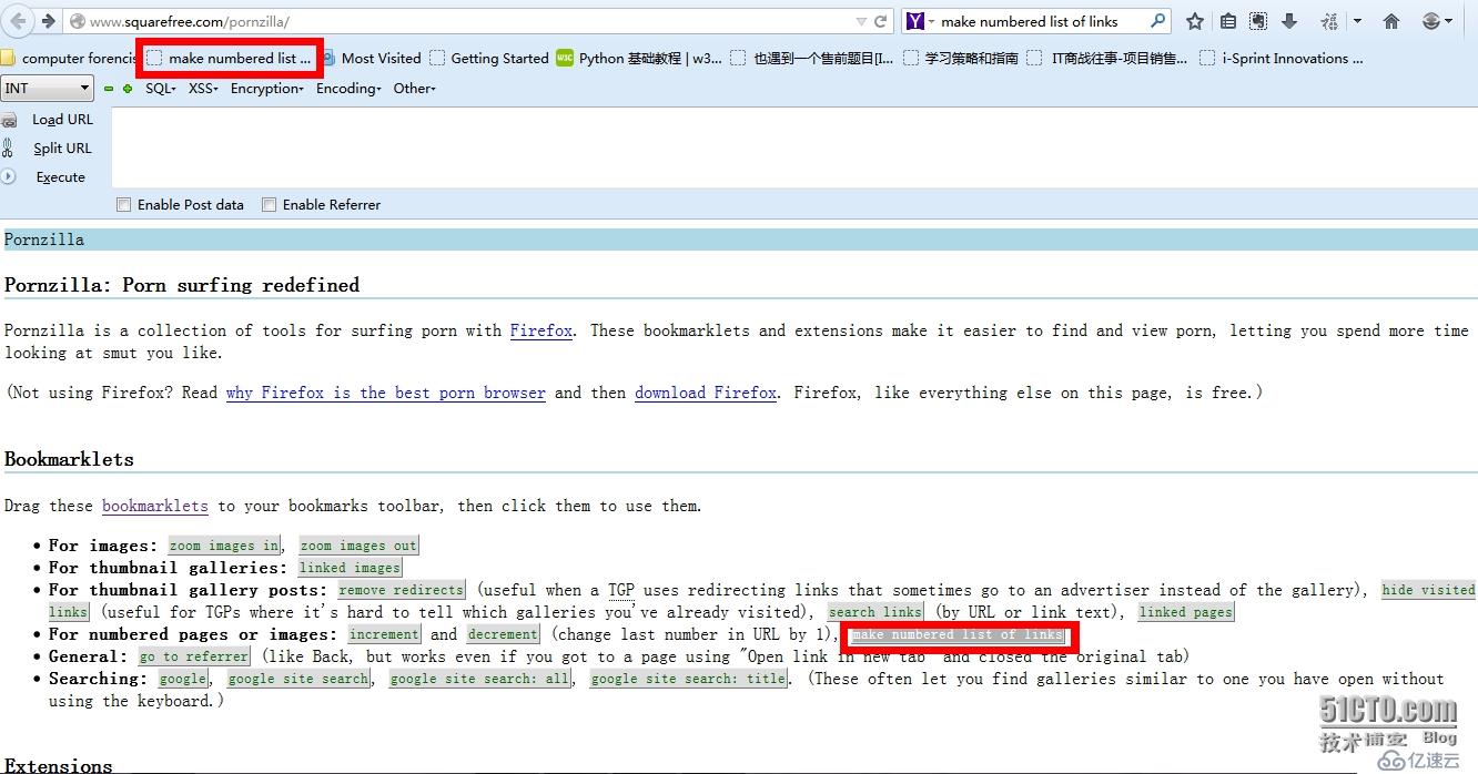 利用Pornzilla扩展的小书签功能基于URL中数字自动批量生成URL