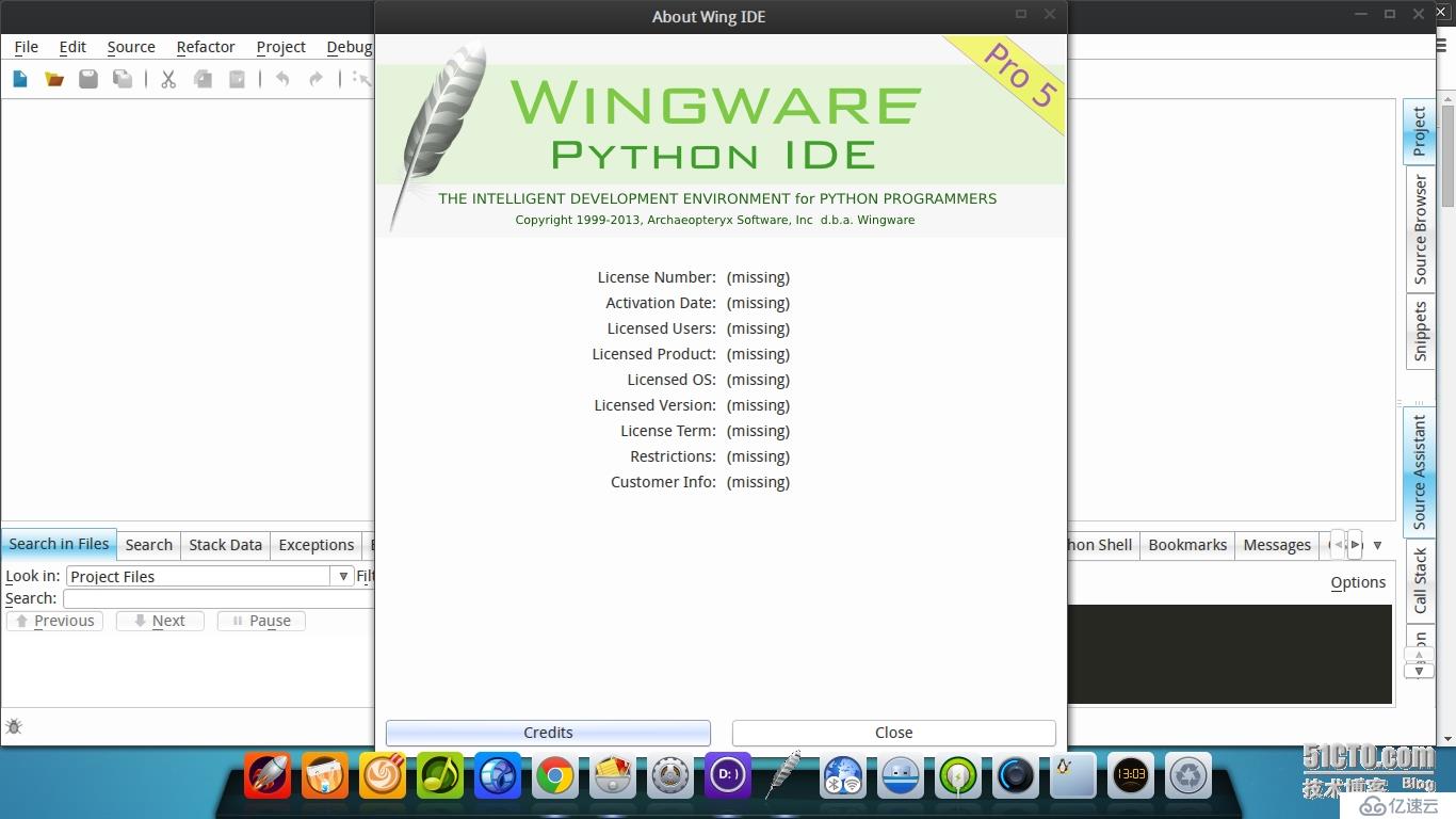 Wing IDE pro5.0.7-1 (rev 31559) 破解方法（仅供测试，请使用正版软件）