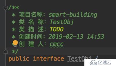 在Mac版本下的IDEA中设置代码注释模版