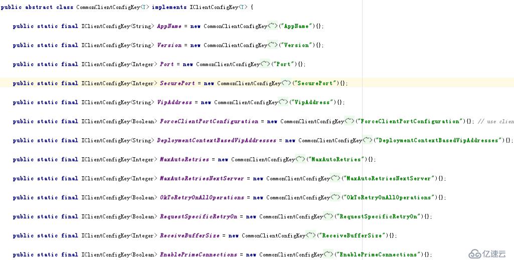 Ribbon之IClientConfig、IClientConfigKey