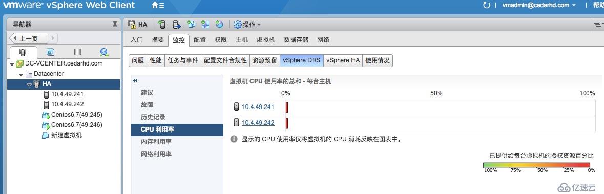 VMWARE中DRS有什么用