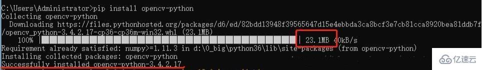 python安装opencv库的方法