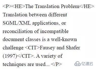 XML標記語義的示例分析