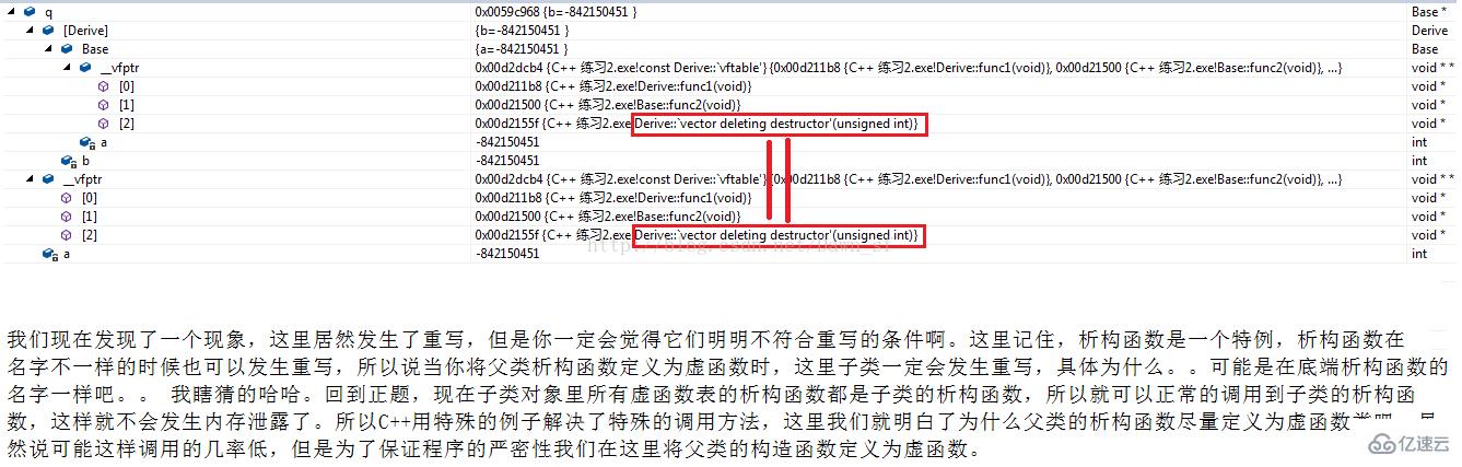 C++中继承与多态的基础虚函数类的相关知识