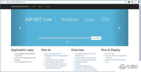 ASP.NET Core网站在Docker中运行的示例分析