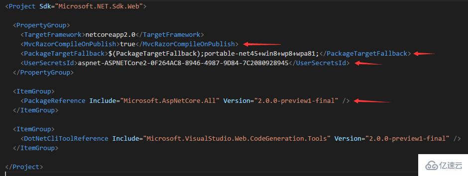 ASP.NET Core 2.0 版本的有什么新特性