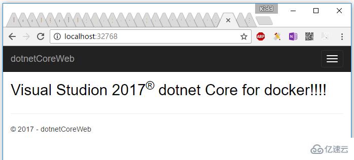 ​Visual studio 2017如何发布dotnet core到docker