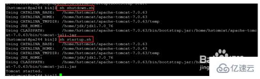 linux启动apache tomcat的方法